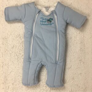 Baby Merlins Magic Sleepsuit Blue size Small( 6-9 mo) ( 12-18 lbs)